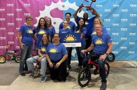 New Horizon Academy leadership team members volunteering at Free Bikes 4 Kidz MN